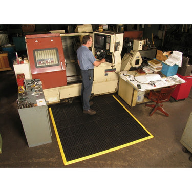 Niru Cush Ease Solid 3' x 3' - Black